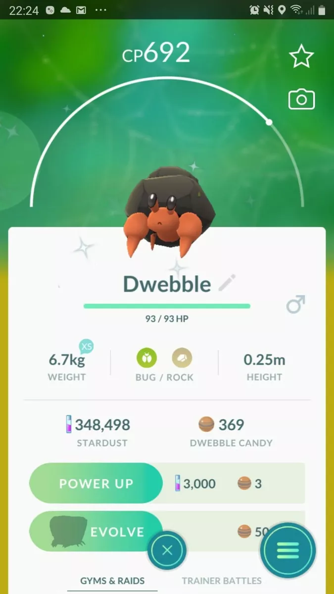 Dwebble  Pokédex