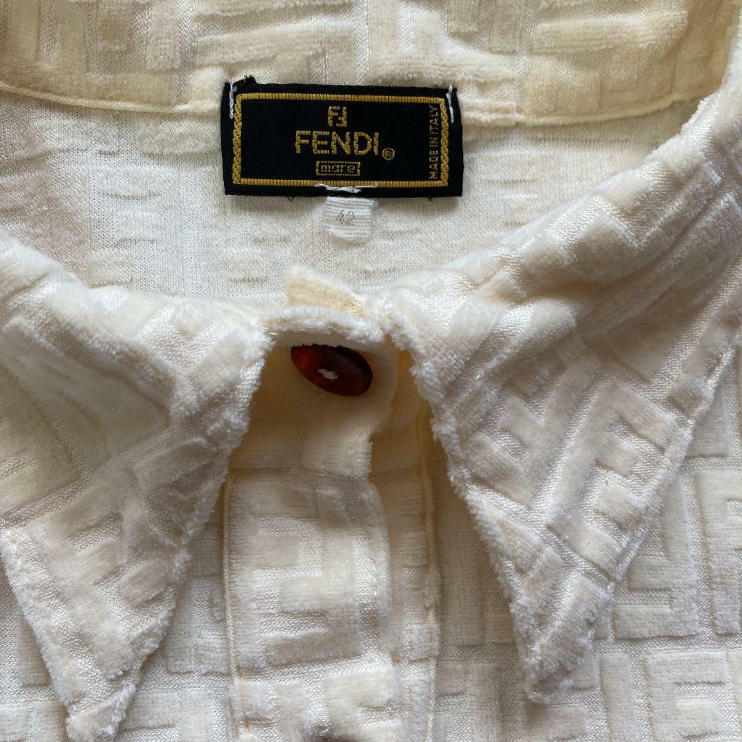Authentic Fendi Vintage Zucca FF Logo Short Sleeve Polo Authentic Fendi Vintage Zucca FF Logo Short Sleeve Polo