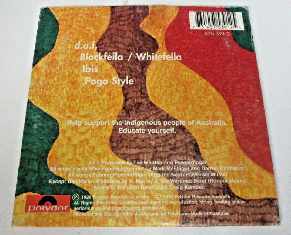 D.A.F - Powderfinger - CD 4 Track Single - Image 3 of 3