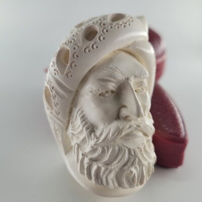 Sultan Meerschaum Rohr geschnitzt Block Meerschaum von CPW Rohre #6873