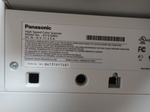Panasonic KV S1045C Document Sheetfed Scanner - Picture 3 of 3