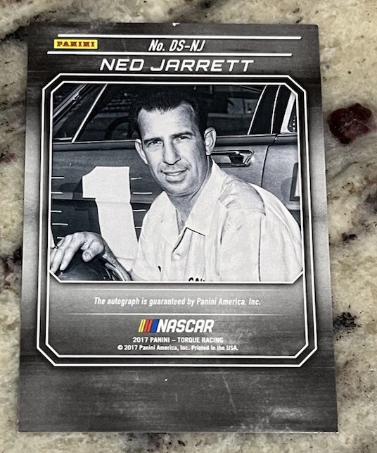 2017 Panini Torque Racing NASCAR Driver Scripts RED Ned Jarrett 13/25  - Image 2 of 2