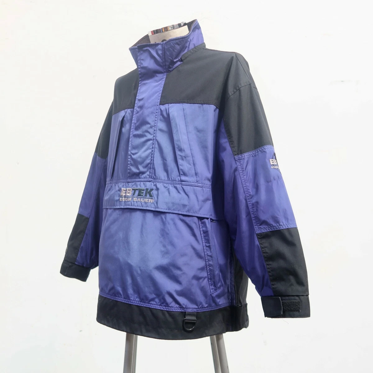 Vintage 90s Eddie Bauer Ebtek Nylon Anorak Pullover Jacket Mens Size M
