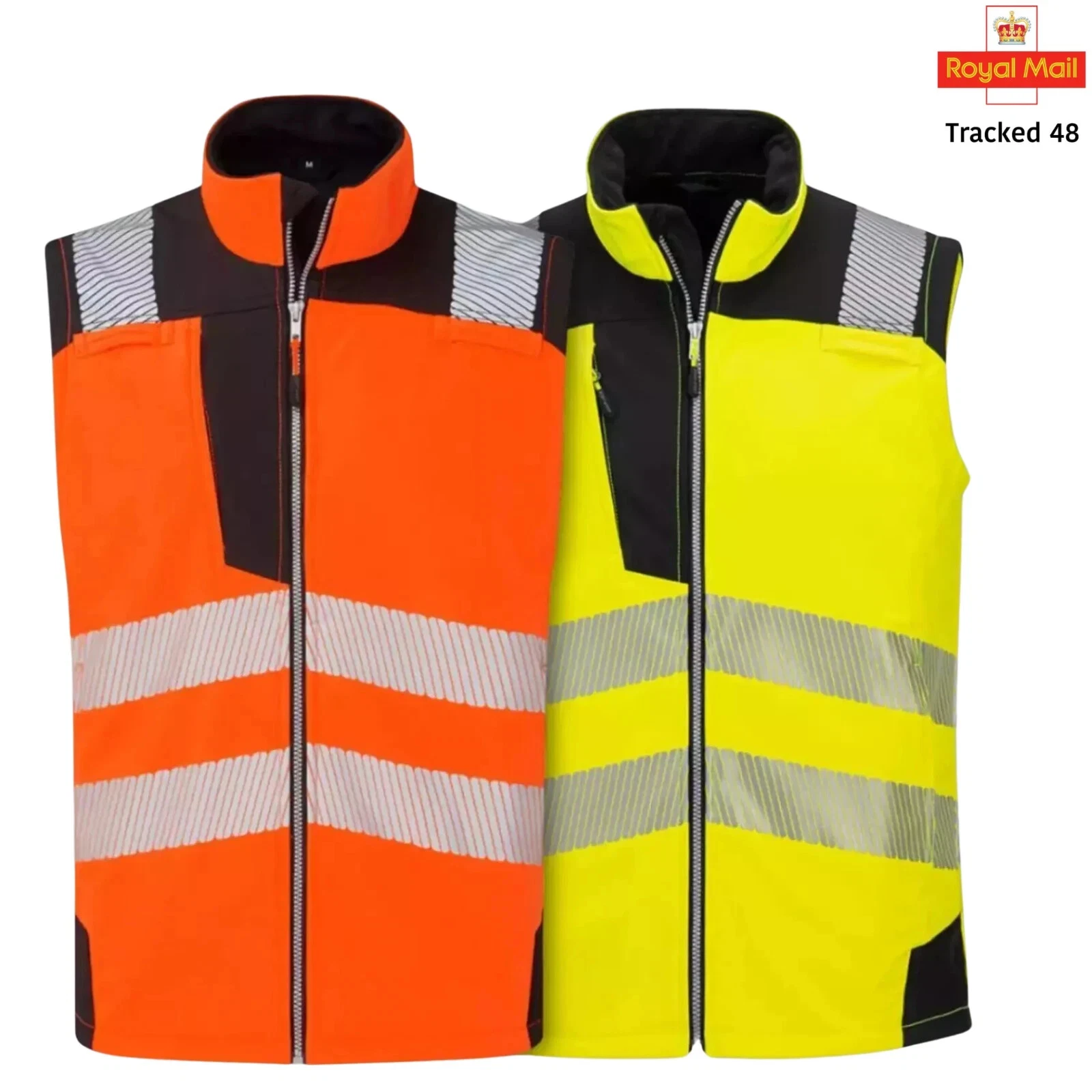 PORTWEST Hi Vis PW3 Waterproof Softshell Gilet Safety Workwear Bodywarmer PW325