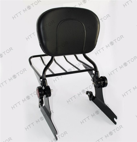 Portaequipajes Sissy Bar para Harley Davidson Softail 07-17 FLSTF FLSTFB F - Imagen 5 de 12