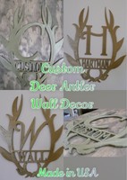 Custom Name Deer Antlers Wall Decor Home Decoration 3d Printed - Made In Usa Custom Name Deer Antlers Wall Decor Home Decoration 3d Printed - Made In Usa