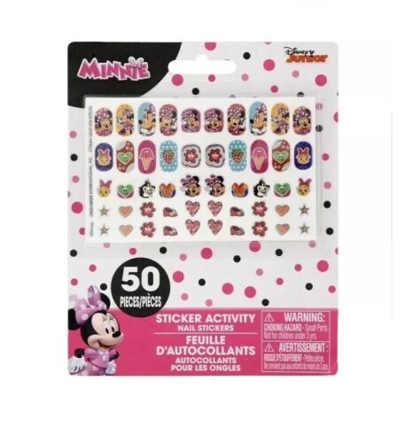 Minnie mouse 50ct Nail Art stickers Play Set Costume Dress Up - Afbeelding 1 van 4