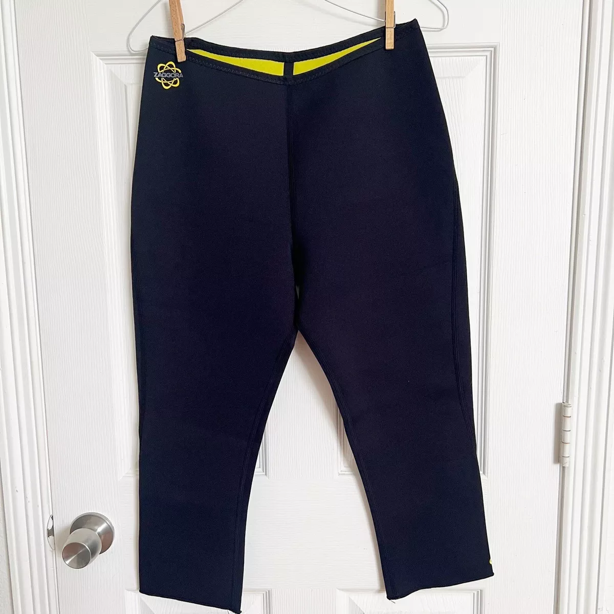 Zaggora Thermo Fit Hot Yoga Workout Slimwear Crop Pants