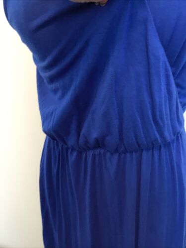 OLD NAVY Blue Sleeveless Knee Length Stretchy Knit Sun Dress Sz S - Picture 3 of 9