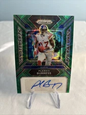 2023 Panini Prizm SS Auto Plaxico Burress Green Scope Prizm /75 NewYork Giants