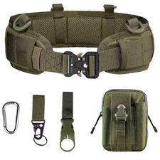 Tactical Adjustable Fishing Belt Men Battle CS Hunting Padded Waist Belts