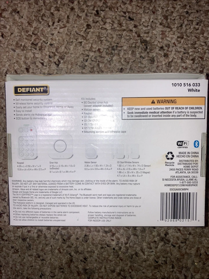 Defiant Smart Home Alarm System with WiFi and Bluetooth, Powered by Hubspace NEW - Image 3 of 4