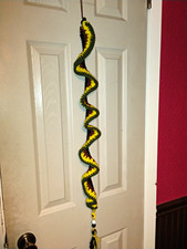 Handmade Crochet Snake Windspinner Large 36in...