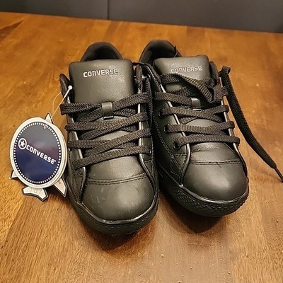 Converse Stealth Mens 4.5 Composite Toe Work Shoes NEW Black Oil Slip Resistant