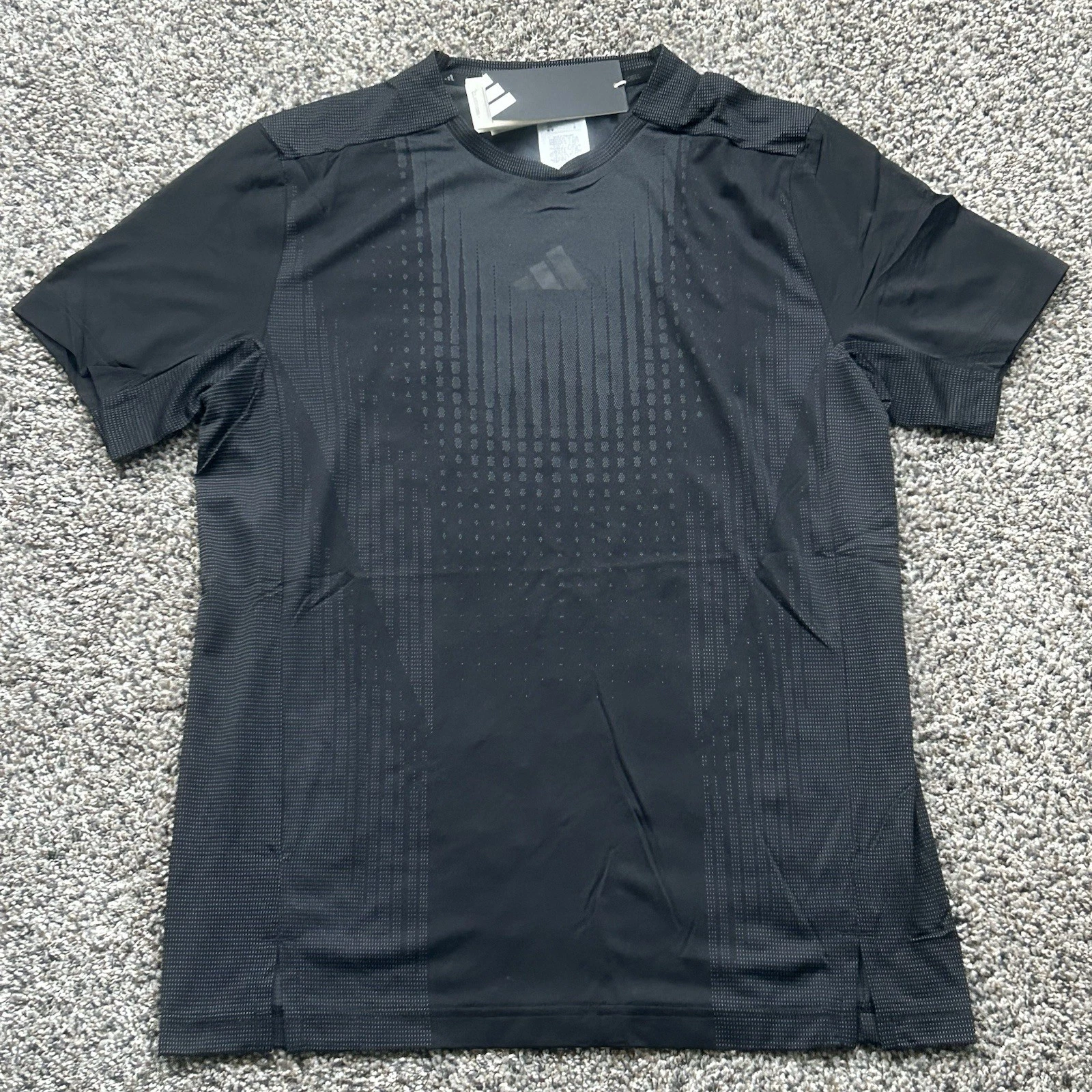 Adidas Air Chill Climacool+ T Shirt Running Training Black Mens Large JI8196