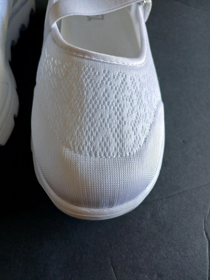 Propet Shoes Womens Size 9 White Mary Jane Walking Mesh Strap Comfort W5103 - Image 4 of 4