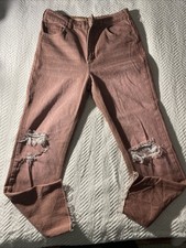 Women  s anthropology pilcro Pink Denim Size 29 Vintage Straight Cut, No Flaws