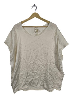 CHEN ZE ärmellose Bluse Damen Bluse Gr. DE 48 wollweiß Casual-Look