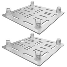 Global Truss GT-MH BASE Multi Hole 12" Aluminum Base Plates Pair