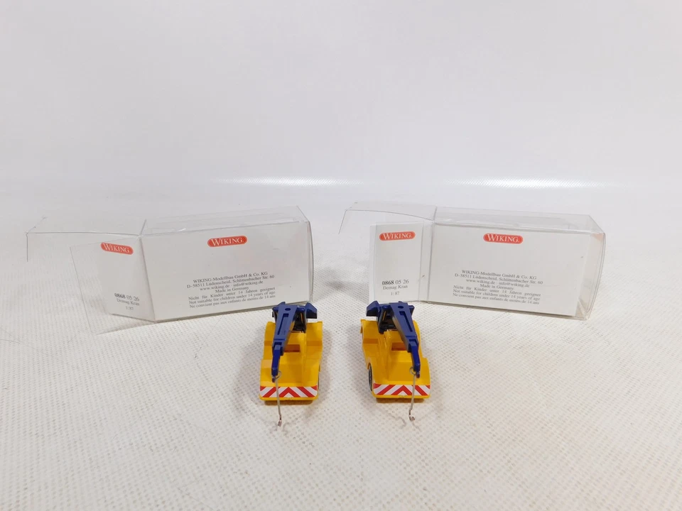 Wiking 1:87 H0 2X 0868 05 26 Modello Gru Mobilkran Demag Mint Box #EG882-0,5 - Immagine 4 di 4