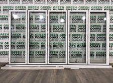 HARDWOOD TIMBER BIFOLD DOORS BIFOLDING SLIDING EXTERNAL USED WOODEN EXTERIOR