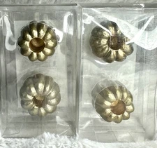 Taper Candle Holder Bed Bath & Beyond 4 Pcs Gold Pumpkin Metal New Decorative