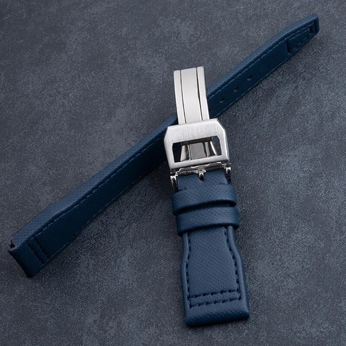 Nylon Leather Watchband For IWC Spitfire Mark 18 Portugieser Portofino Top Gun - Picture 6 of 22