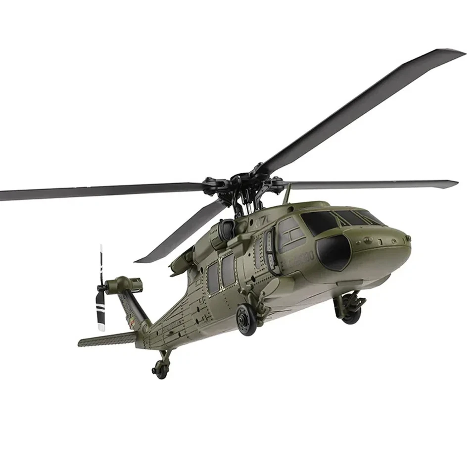 2.4G 4CH 6-Axis Gyro Brushless Motor Military Green RC Helicopter RTF XK K170 - Image 4 of 4