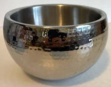 Roland Style Impulse! Hammered Round Stainless Steel Ice Bucket 7.5" No Lid