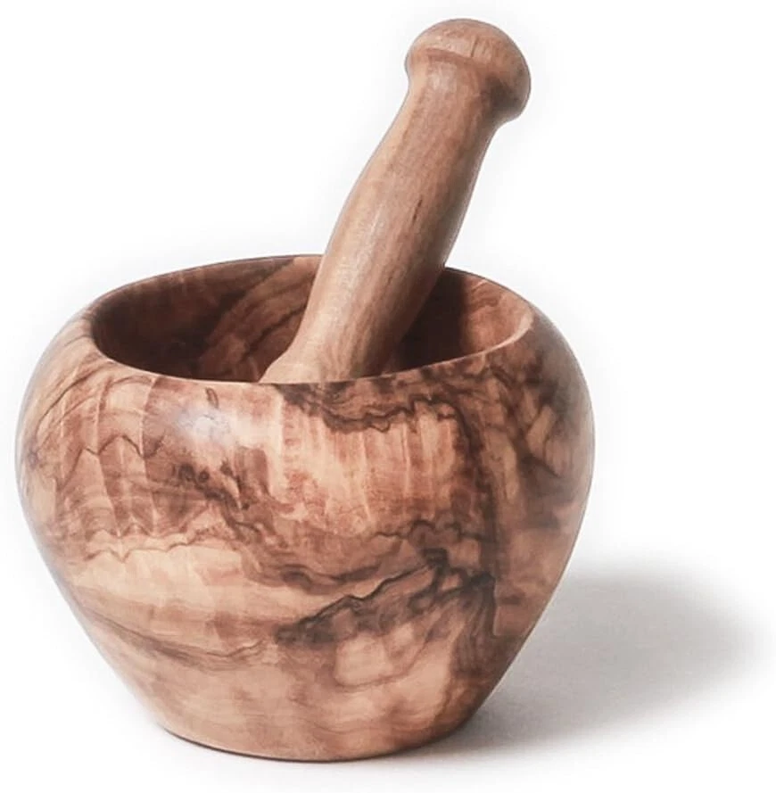 Berard Olive Wood Handcrafted Mortar and Pestle Set, 5"
Opens in a new window or tab