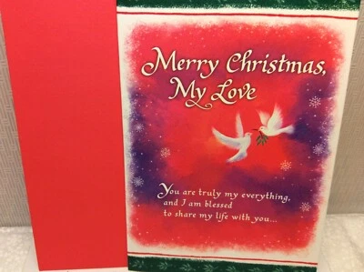 BLUE MOUNTAIN ARTS BLUE MOUNTAIN CHRISTMAS GREETING CARD New w/Envelope "Merry Christmas My LOVE.."
