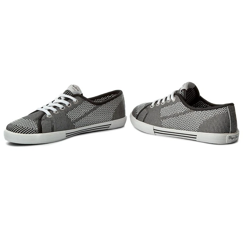 Pepe Jeans Aberlady Sneakers a Rete [ Tg. 36/37] Donna Silver Nuovo & Conf. - Immagine 2 di 2