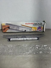 Vintage Rolling Ruler Compass Protractor T-Square Original Box Opened