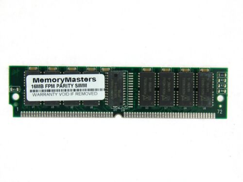 16MB 4Mx36 FPM Memory PARITY 60NS SIMM 72-PIN 5V 4X36 matching RAM Fast Page mod - Afbeelding 1 van 1
