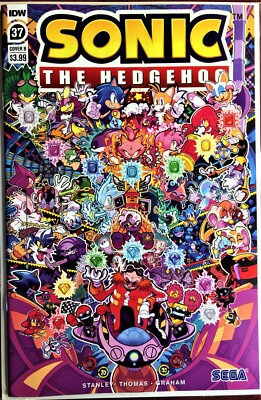 SONIC The HEDGEHOG Comic Book IDW #37 B Cover January 2021 Bagged