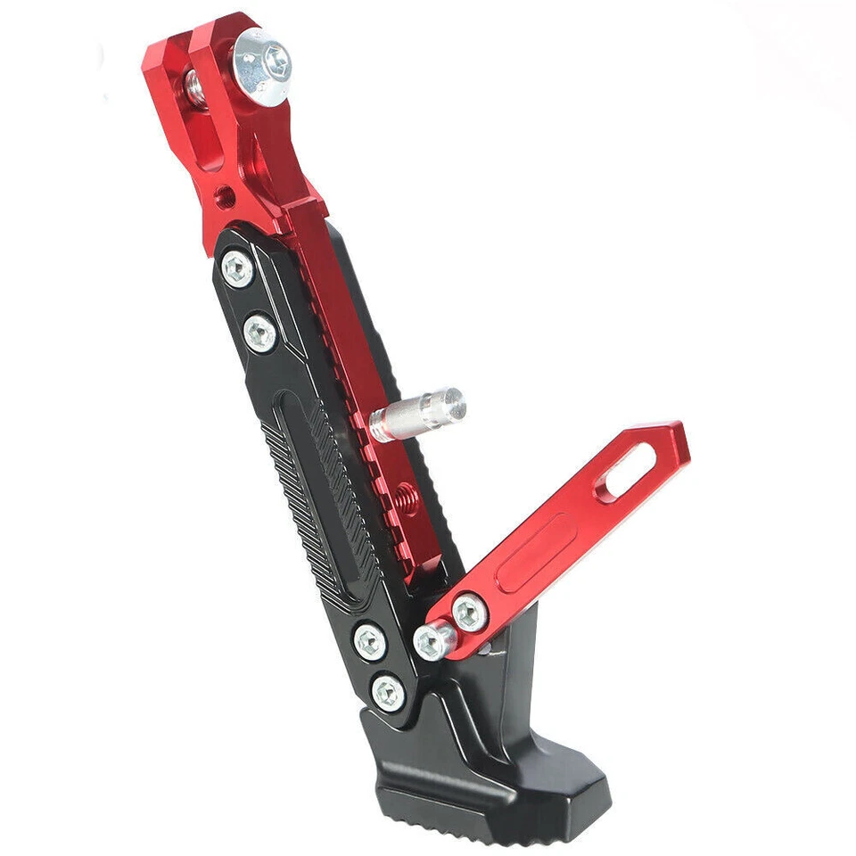 Universal Stands Adjustable Aluminum Alloy Motorcycle Side Kickstand Holder CNC - Image 4 of 4