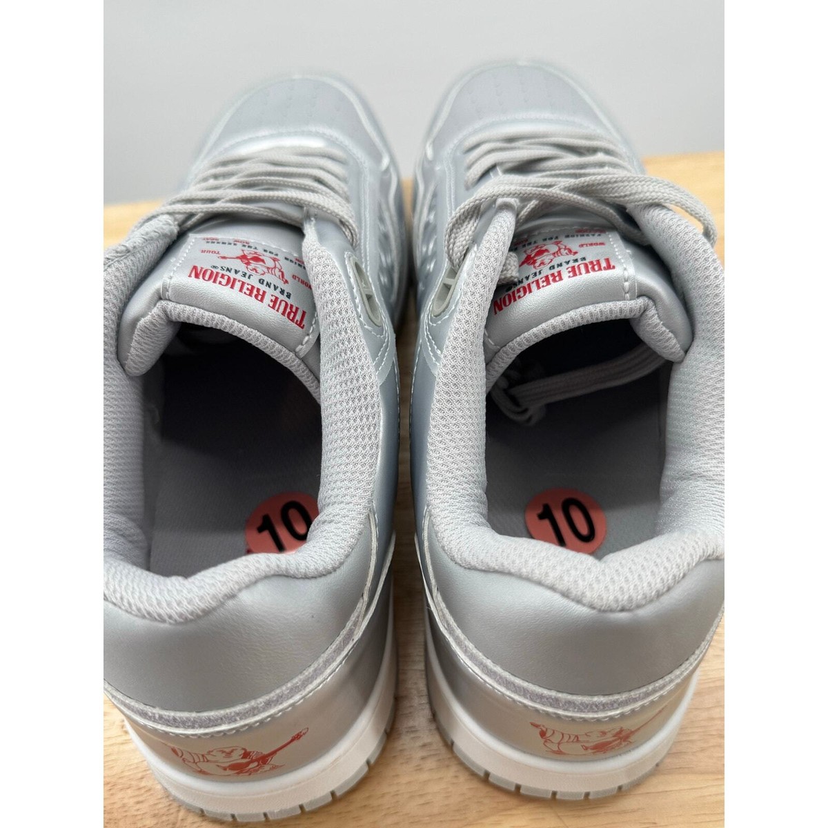 True Religion Jones Court Silver‎ Emboss Casual Sneaker Men’s Size 10 New True Religion Jones Court Silver Emboss Casual Sneaker Men main image 4