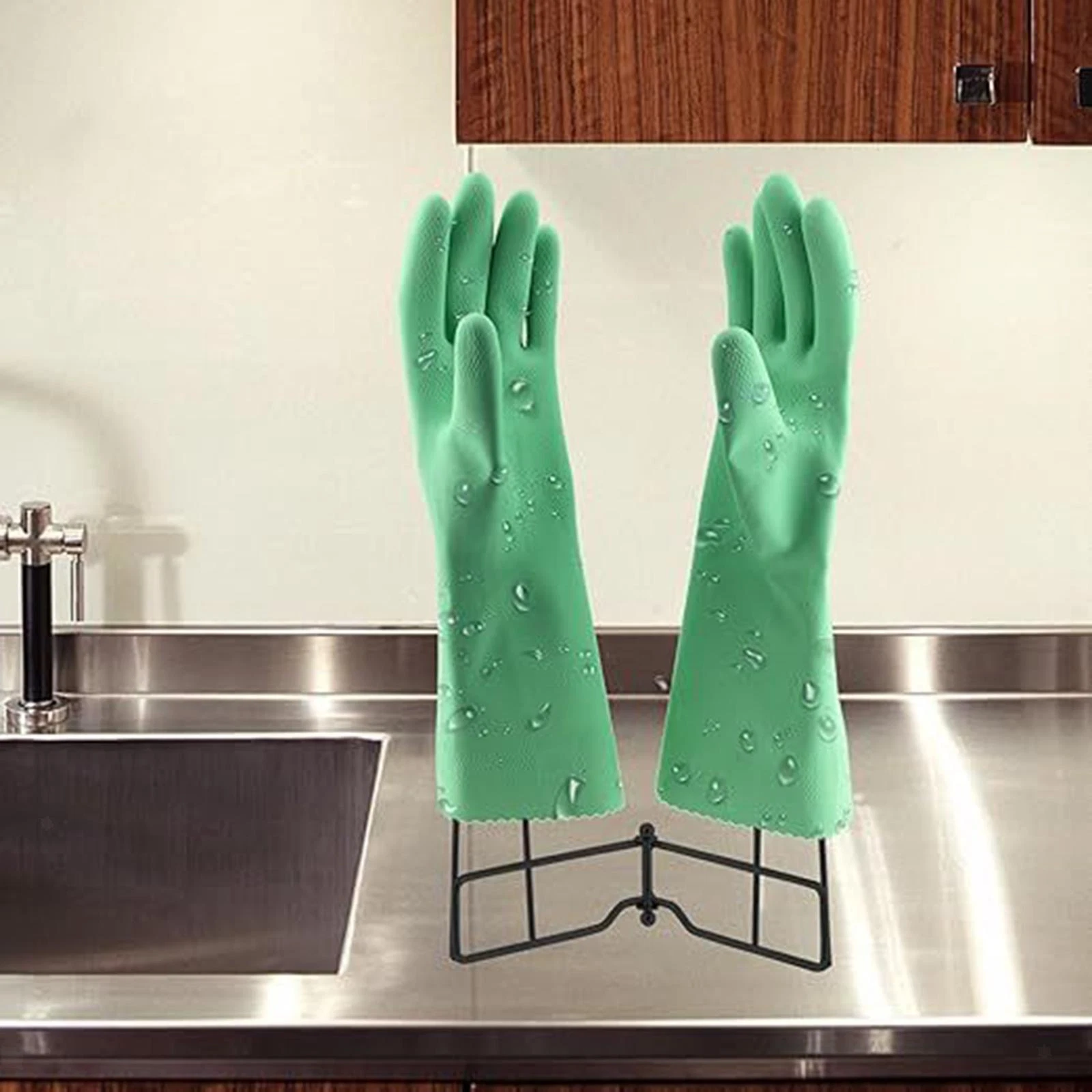 Kitchen Gloves Holder Stable Collapsible Durable Dish Towel Drying Rack