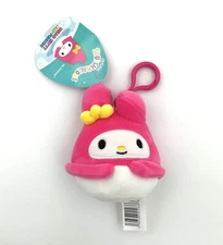 Squishmallow Kellytoy Sanrio Mini Plush 3.5" My Melody Clip On Key Chain NWT