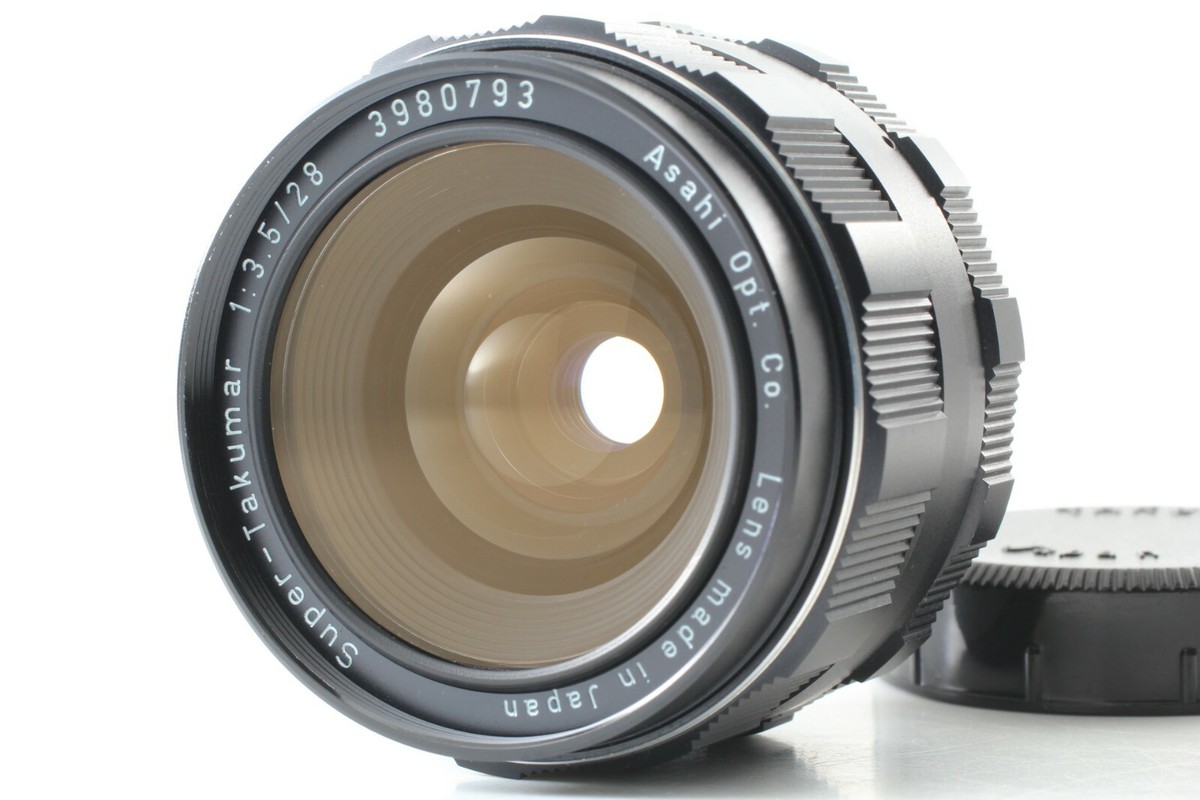 【美品】Super-TAKUMAR 28mm F3.5 MF 広角レンズ M42 Pentax M42 Super-Takumar 28mm F3.5 MF Wide Angle Prime Lens