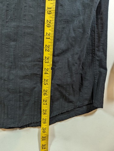 Xtreme Couture Long Sleeve Button Up Shirt Mens Large Black Velvet - Picture 11 of 12