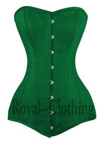 Heavy Duty Double 26 Steel Boned Over Bust Long Line Training Cotton Corset 