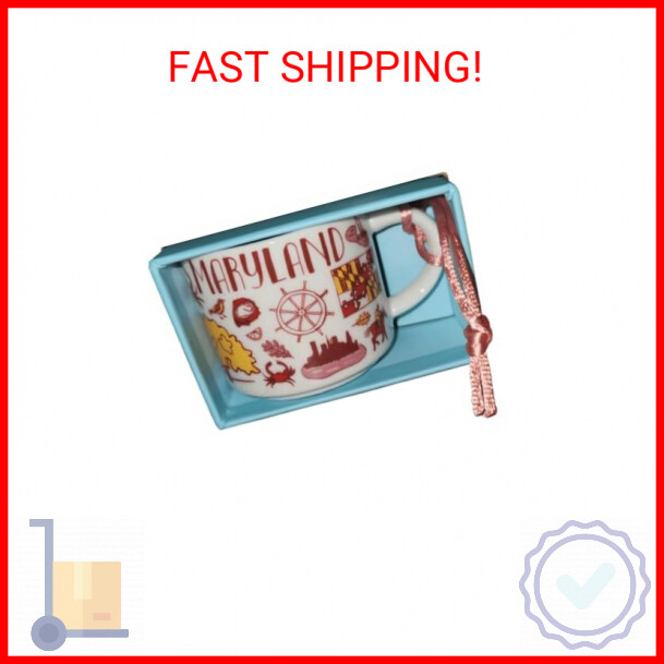 Starbucks Maryland Been There Ceramic Mug 2 oz Demitasse Ornament