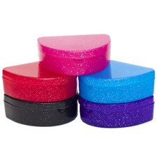 Slim Gumshield Case ~ Glitter Mouthguard Box, Orthodontic Brace Retainer, Splint