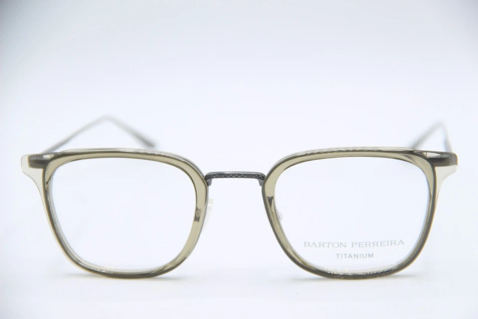 NEW BARTON PERREIRA HEALEY KHA/PEW CLEAR GUNMET AUTHENTIC FRAME EYEGLASSES 49-23 - Image 2 of 4