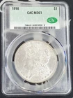 1898-P US Morgan Silver Dollar - CAC MS 61