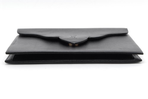 Yves Saint Laurent Clutch Second Bag YSL Black Leather - Picture 5 of 16