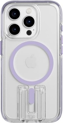 Tech21 Evo Crystal Kick Case for iPhone 15 Pro - Compatible with MagSafe - Impac