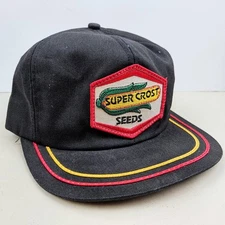 Vintage USA MADE K Products Super Crost Farm Seed Patch Trucker Hat Snapback Cap