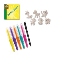 SES Creative 14335 Luftdruckstifte - Safari Tiere - Kreatives Bastelset FüR